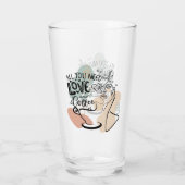 Ästhetische Illustrationen, Mädchenkaffee Glas (Rückseite)