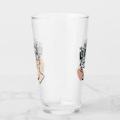 Ästhetische Illustrationen, Mädchenkaffee Glas (Rechts)