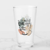 Ästhetische Illustrationen, Mädchenkaffee Glas (Vorderseite)