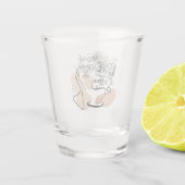 Ästhetische Illustrationen, Mädchenkaffee Schnapsglas (Rückseite)