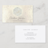 Ästhetische Imitate Glitzer Dahlia Logo Visitenkarte (Vorne/Hinten)