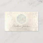 Ästhetische Imitate Glitzer Dahlia Logo Visitenkarte (Vorderseite)