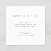 Ästhetische Imitate Glitzer Dahlia Quadratische Visitenkarte (Rückseite)