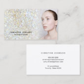 Ästhetische Imitate Glitzer Textur Visitenkarte (Vorne/Hinten)