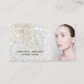Ästhetische Imitate Glitzer Textur Visitenkarte (Vorderseite)