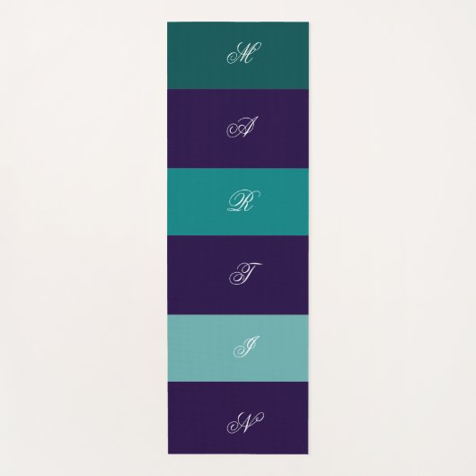 Ästhetische individuell anpassbare Yogamatze Yogamatte (Vorderseite)