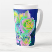 Ästhetische Iridescent Pearly Rose sind glücklich Milchtasse (Rechte Ecke)