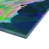 Ästhetische Iridescent Pearly Rose sind glücklich Schneidebrett (Ecke)