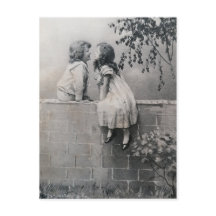 Ästhetische junge Romantik Vintage Schwarzweiß