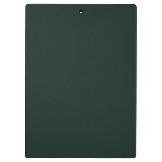 Ästhetische Kohle Chic Gold Script Monogram Klemmbrett (Rückseite)