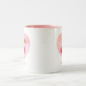 Ästhetische Koquette Rosa Kirchen Paradies für Kle Zweifarbige Tasse (Mittel)