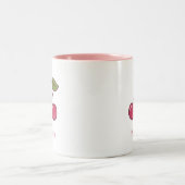 Ästhetische Koquette Rosa Kirchen Paradies für Kle Zweifarbige Tasse (Mittel)