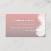 Ästhetische Krankenversorgung Rosa Visitenkarte (Rückseite)