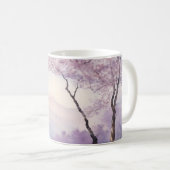 Ästhetische Landschaft Lavendel Tree Gebirge Blaue Kaffeetasse (VorderseiteRechts)