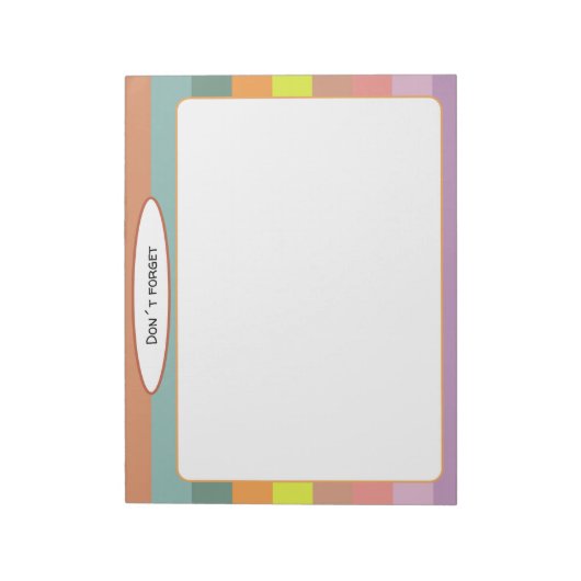 Ästhetische Landschaftslinien Notepad Notizblock (Rotiert)