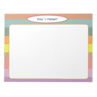 Ästhetische Landschaftslinien Notepad Notizblock