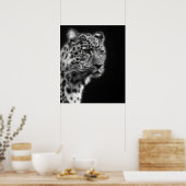 Ästhetische Leopard Cheetah Face Skizze Kunst Poster (Küche)