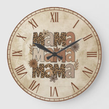 Ästhetische Leopard Print Mama Typografie