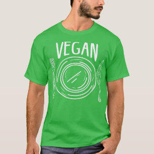 Ästhetische Liebe Vegane Lebensmittelplatten Veggi T-Shirt