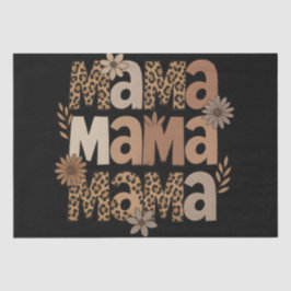 Ästhetische Mama Typografie Leopard-Geschenk Seidenpapier