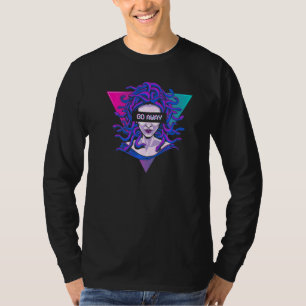 Ästhetische Medusa Schlange Kopf weg Gorgon Vaporw T-Shirt