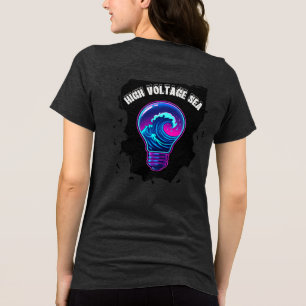 Ästhetische Meereswellen-Glühbirne Tri-Blend Shirt