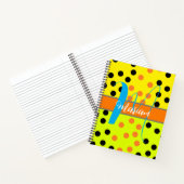 Ästhetische Mehrfarbige Anfangsbezeichnung Mit Mon Notizblock (Innenseite)