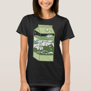 Ästhetische Milchkasten Kunstwerk Niedlich Kawaii  T-Shirt