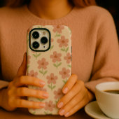 Ästhetische Minimalistische Pastell-Muster iPhone Hülle