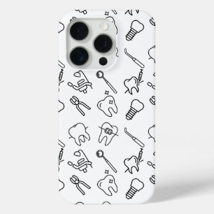 Ästhetische Minimalistische Zahnärztliche Icons Mu Case-Mate iPhone Hülle
