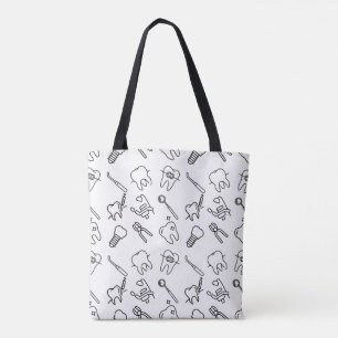 Ästhetische Minimalistische Zahnärztliche Icons Mu Tasche