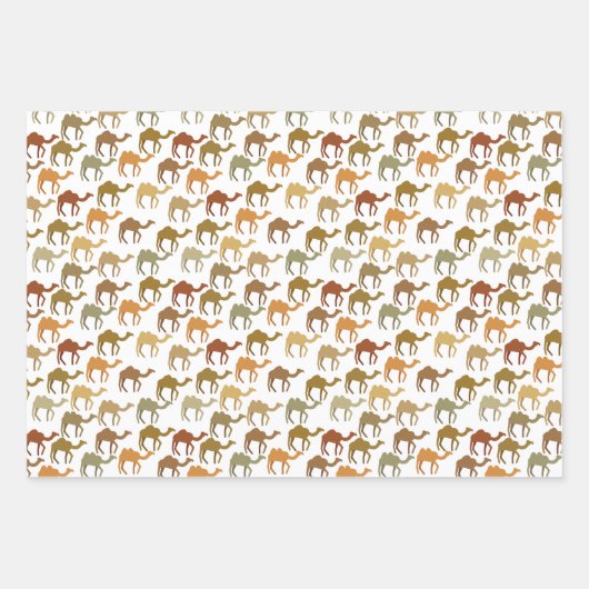 Ästhetische Moderne erthy Camel Animal Pattern Geschenkpapier Set (Vorderseite)