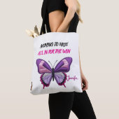 Ästhetische moderne florale Schmetterling Clear Ba Tasche (Von Nahem)