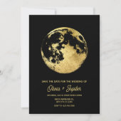 Ästhetische Mondhochzeit Save The Date (Vorderseite)