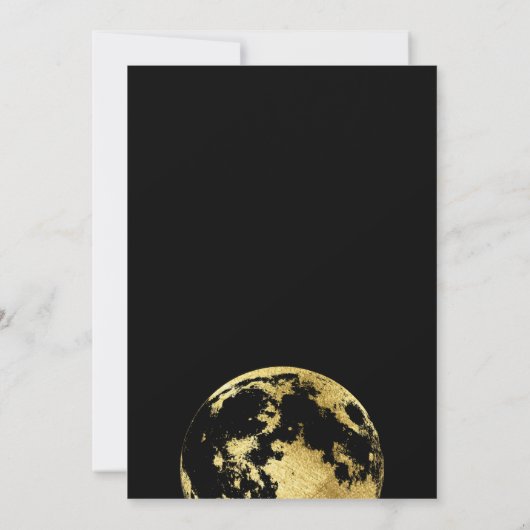 Ästhetische Mondhochzeit Save The Date (Rückseite)