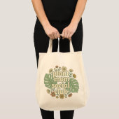 Ästhetische Monstera & Florals Tragetasche (Vorderseite (Produkt))