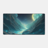 Ästhetische Moon Desk Mat - Große Neopren Mouse Pa Schreibtischunterlage (Vorderseite)