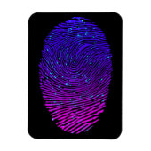 Ästhetische Neon Fingerprint Lumineszenz Magnet (Vertikal)