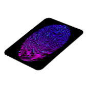 Ästhetische Neon Fingerprint Lumineszenz Magnet (Linke Seite)