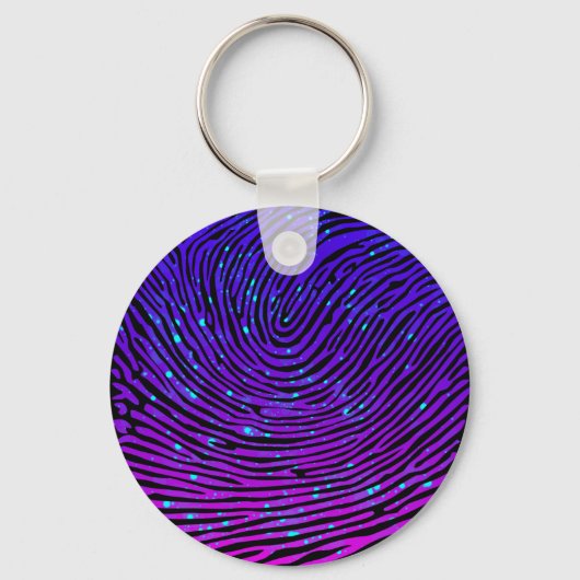 Ästhetische Neon Fingerprint Lumineszenz Schlüsselanhänger (Vorderseite)