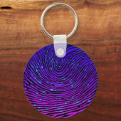 Ästhetische Neon Fingerprint Lumineszenz Schlüsselanhänger (Vorderseite)