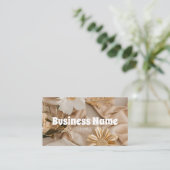 Ästhetische neutrale goldene Visitenkarte (Stehend Vorderseite)