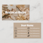 Ästhetische neutrale goldene Visitenkarte (Vorne/Hinten)