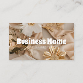 Ästhetische neutrale goldene Visitenkarte