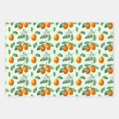 Ästhetische Orange Citrus Frucht Food Geschenkpapier Set (Vorderseite)