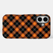 Ästhetische Orange, Schwarz Karo iPhone-Hülle Case-Mate iPhone Hülle (Rückseite (Horizontal))