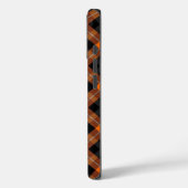 Ästhetische Orange, Schwarz Karo iPhone-Hülle Case-Mate iPhone Hülle (Rückseite / Links)