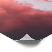 Ästhetische Orange Sky und Cloud Poster (Ecke)