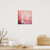 Ästhetische Orange Sky und Cloud Poster (Küche)