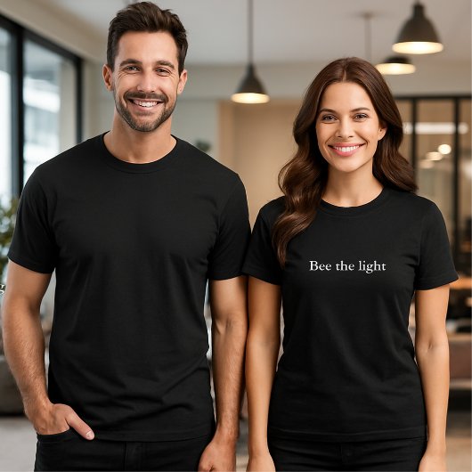 ästhetische Outfit Zitat Bee the light T-Shirt